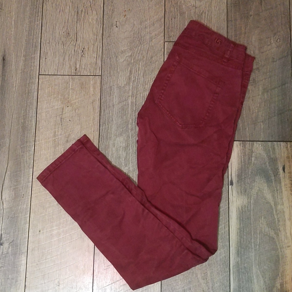 Burgundy Jean